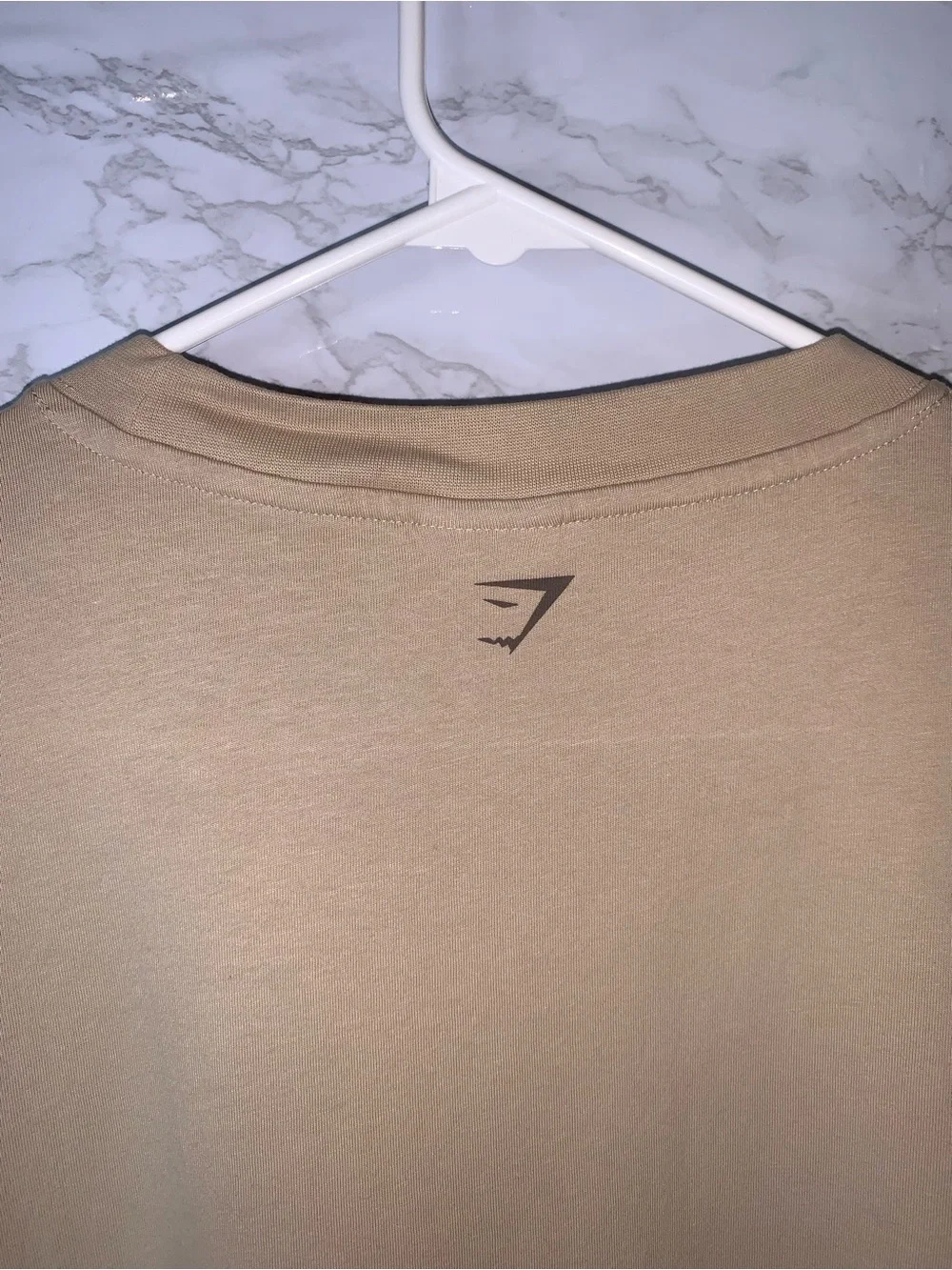 GYMSHARK Women’s XL Minimal Oversized T-Shirt Lifting Club Tan - Picture 10 of 14